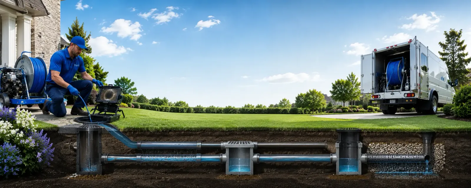 Outdoor drain cleaning information for Waterford, VA